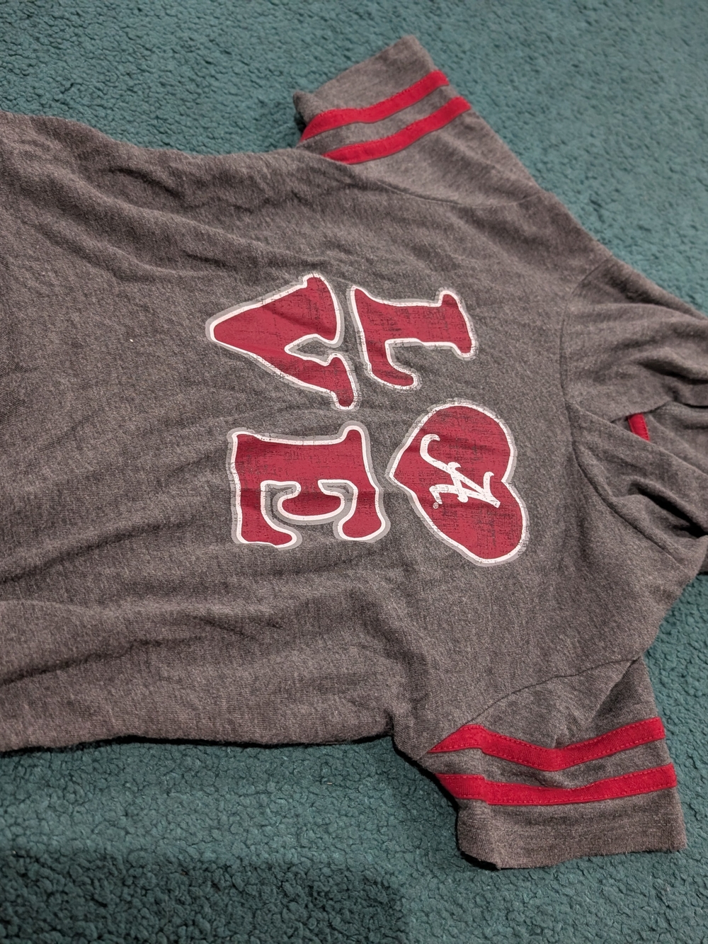 Colosseum Toddler Alabama Tee in Charcoal with Maroon Trim - 5T